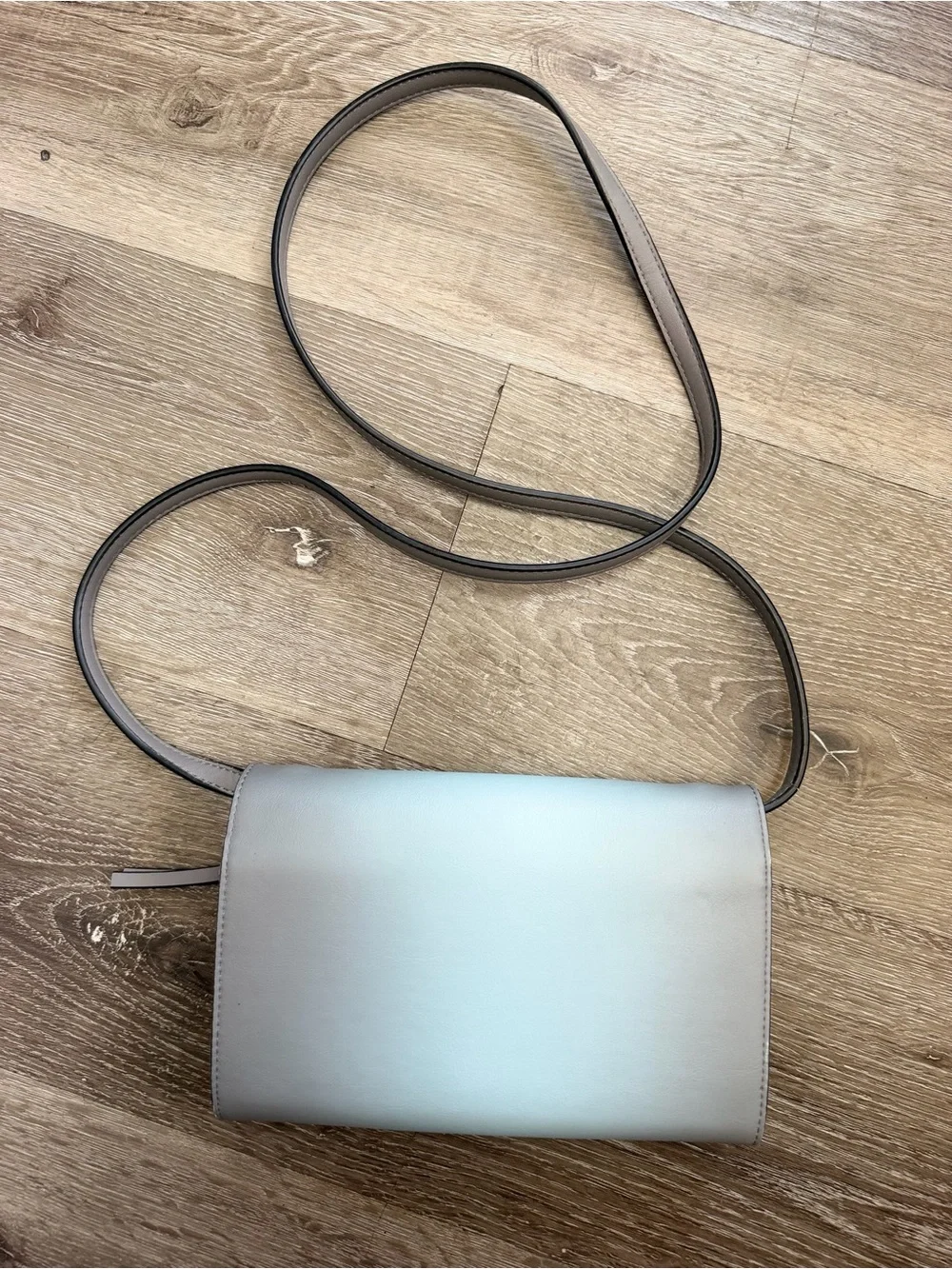 Vera Wang Light Blue & Gray Crossbody
